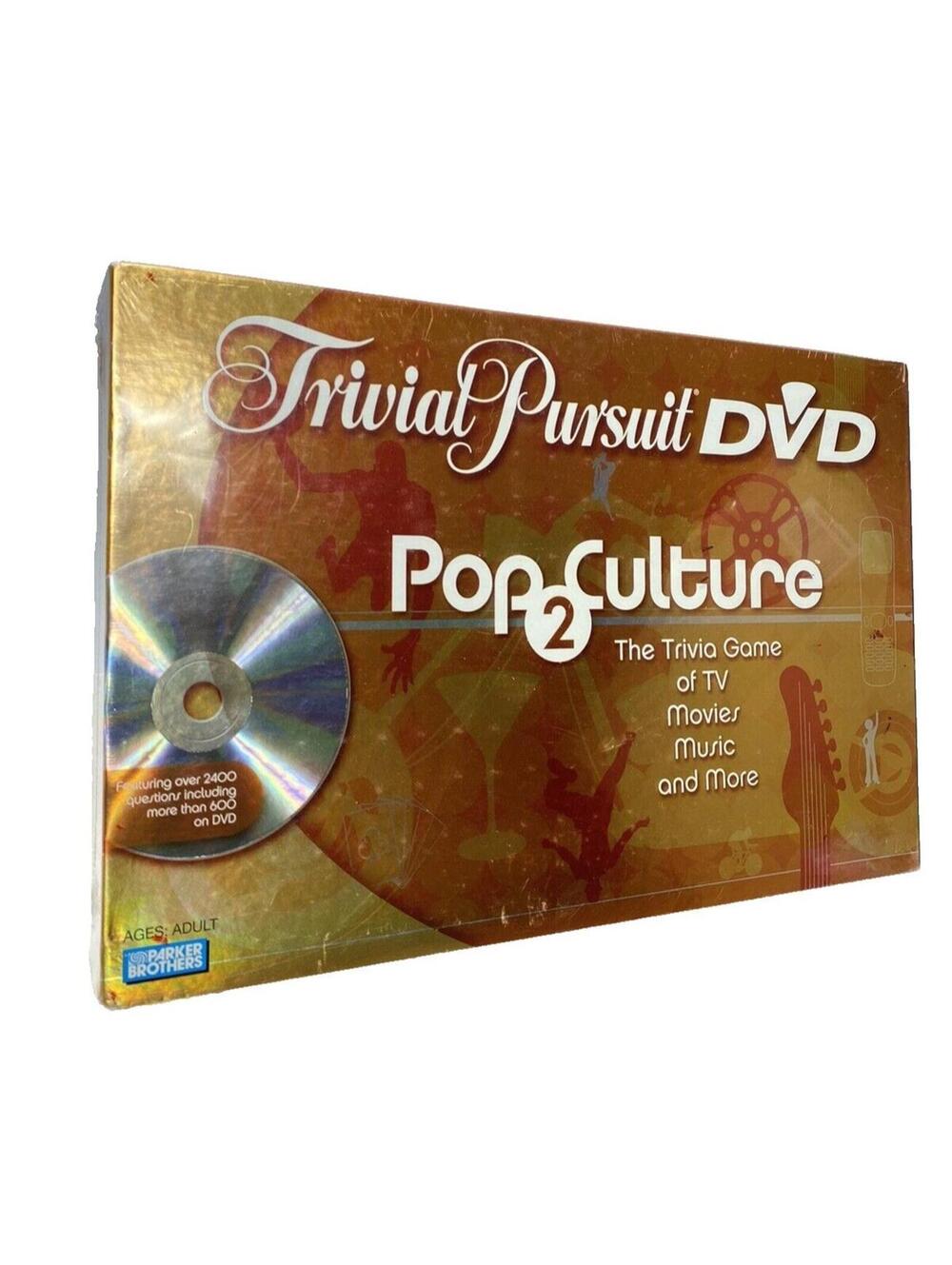 Trivial Pursuit Dvd Pop Culture 2 DVD Game ( Brand New Sealed ) Corner Is Dented